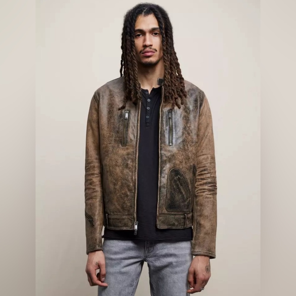 John Varvatos - James Racer Jacket - Desert Sand - EU 50 / US 40
